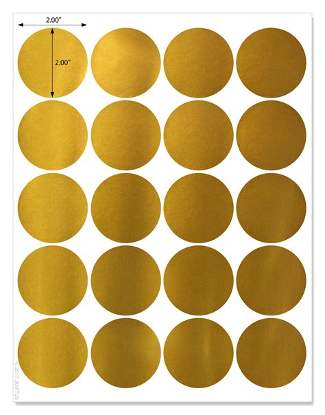 Gold Foil Printable Labels